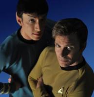 Todd Haberkorn as Mr. Spock and Vic Mignogna as Capt. Kirk