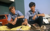 Emergency! aired on NBC for six seasons and introduced the country to the job of the paramedic. (Kevin Tighe as Roy DeSoto and Randolph Mantooth as John Gage).